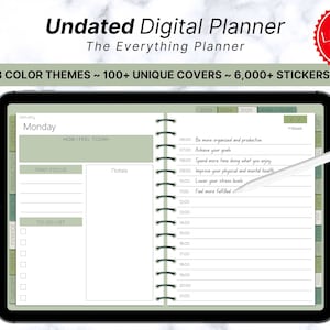 Digital Planner Undated