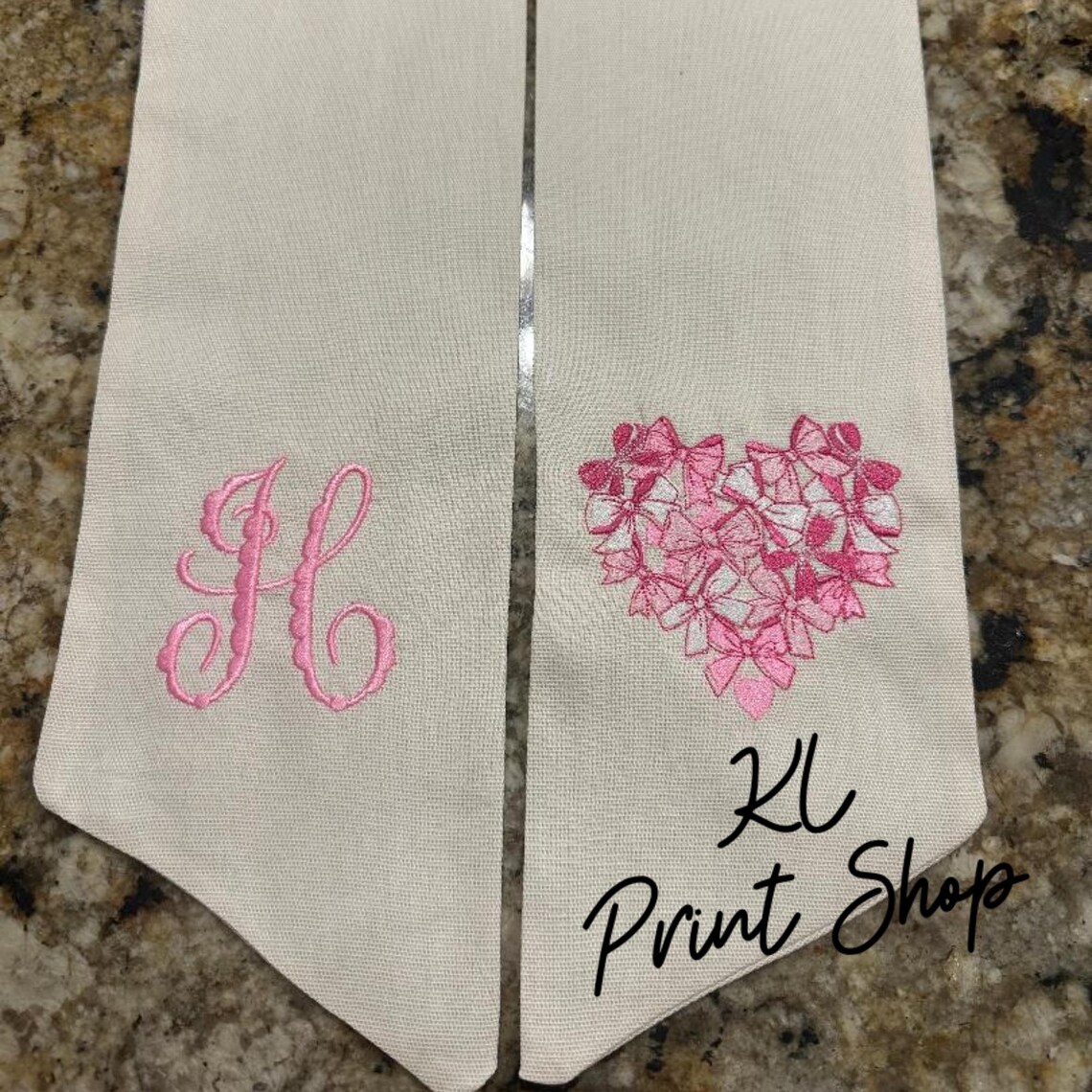 Monogrammed Valentine's Wreath Sash, Embroidered Sash, Valentines Day ...