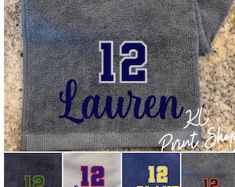 Sweat Towel, Custom Player Towel, School Sport Towel, Football Towel, Basketball Towel, Baseball Towel, Sports towel, Custom Sports towel