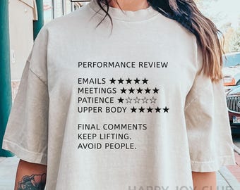 Funny Employee Performance Review PNG, Trendy gym Png Svg, Digital Download, Funny workout gym SVG, Employee work humor png svg file