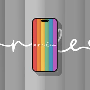 Fondo de pantalla para iPhone: Orgullo Arcoíris V2 (Luz)