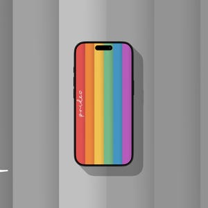 Arcoíris del orgullo (luz) - Fondo de pantalla para iPhone