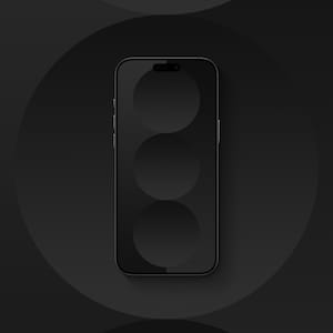 Spheres Charcoal - iPhone Wallpaper image 1