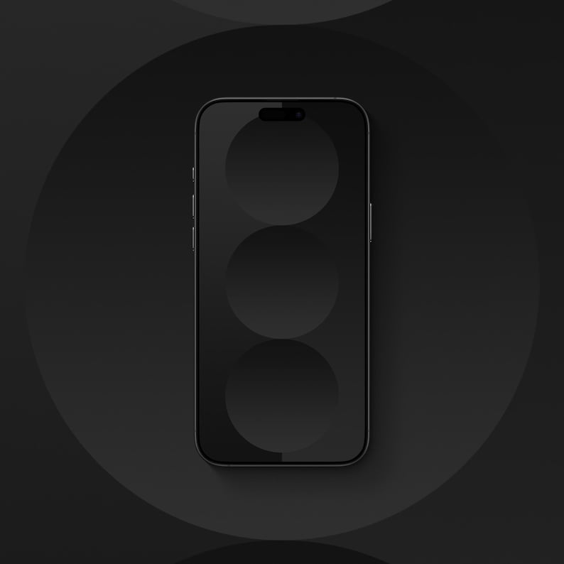 Spheres Charcoal - iPhone Wallpaper image 1