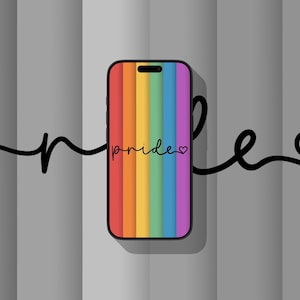 Orgullo Arcoíris (Oscuro) V2 - Fondo de pantalla para iPhone