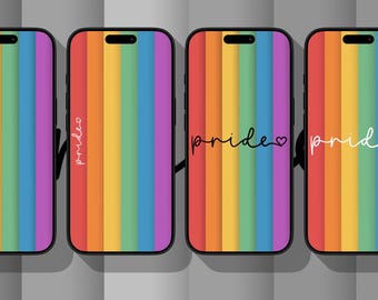 Paquete Arcoíris del Orgullo: Cuatro fondos de pantalla para iPhone