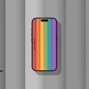 Arcoíris del orgullo (oscuro) - Fondo de pantalla para iPhone