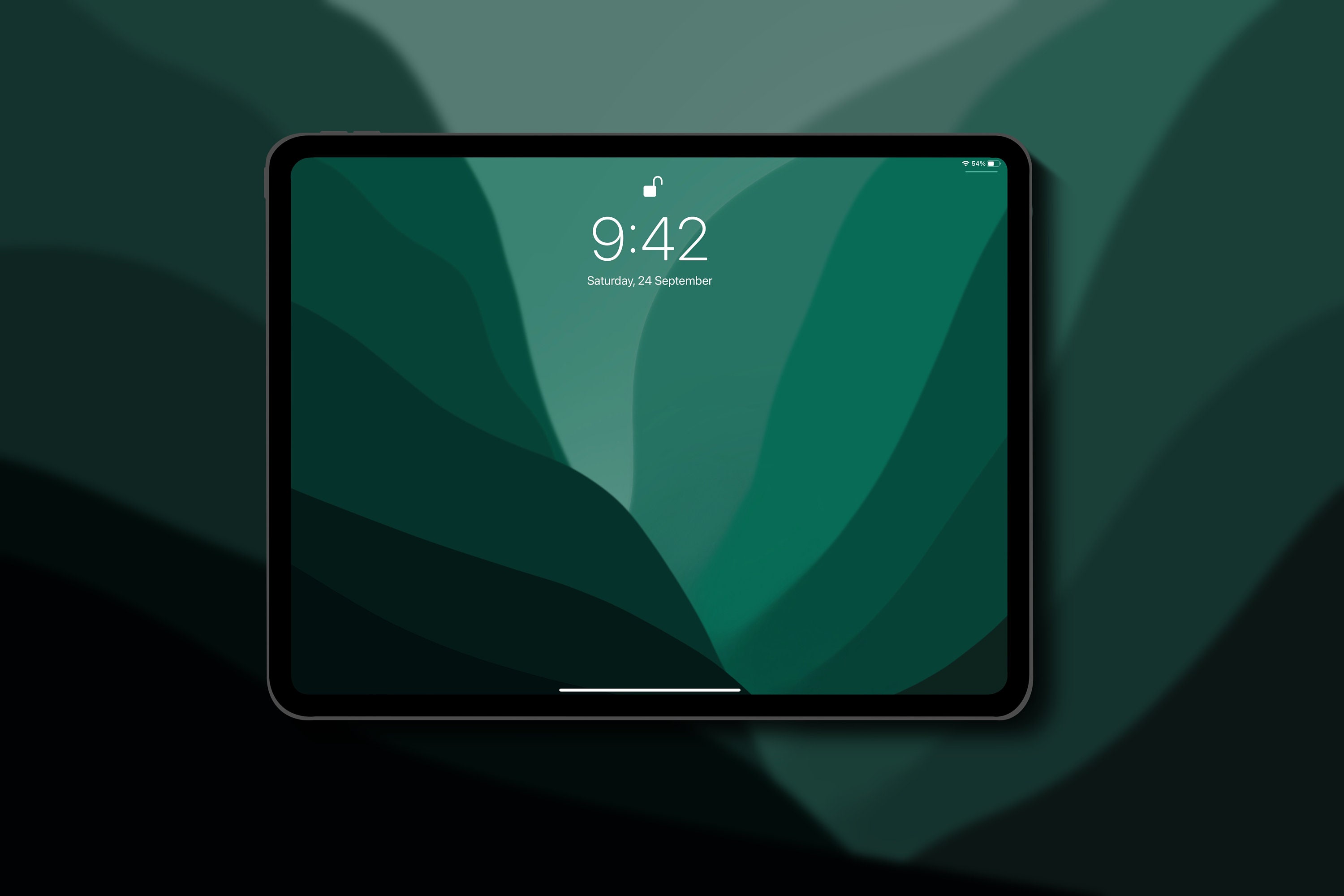 Phthalo Green Sea Floor iPad Wallpaper - Etsy