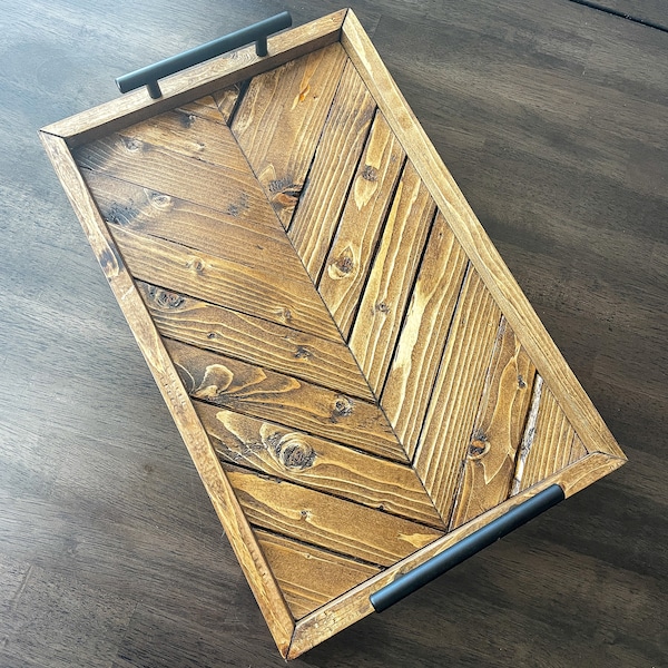 Wood Serving Tray Etsy