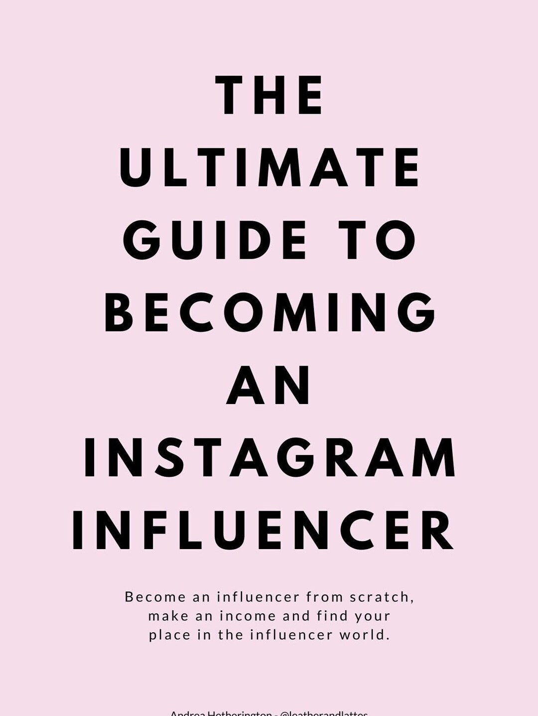The Ultimate Guide to Becoming an Instagram Influencer Ebook - 2024 - Etsy
