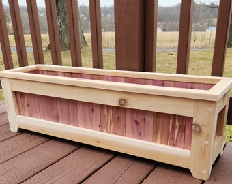 BUILD PLANS for Premium Cedar Wood Outdoor Planter Box Raised Bed