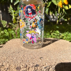 Adorable Anime Nostalgia with Sailor Moon Can-shaped Glass