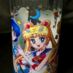 Cute Can-shaped glass | Nostalgic Characters | Sailor Moon | Usagi | Sailor Guardians