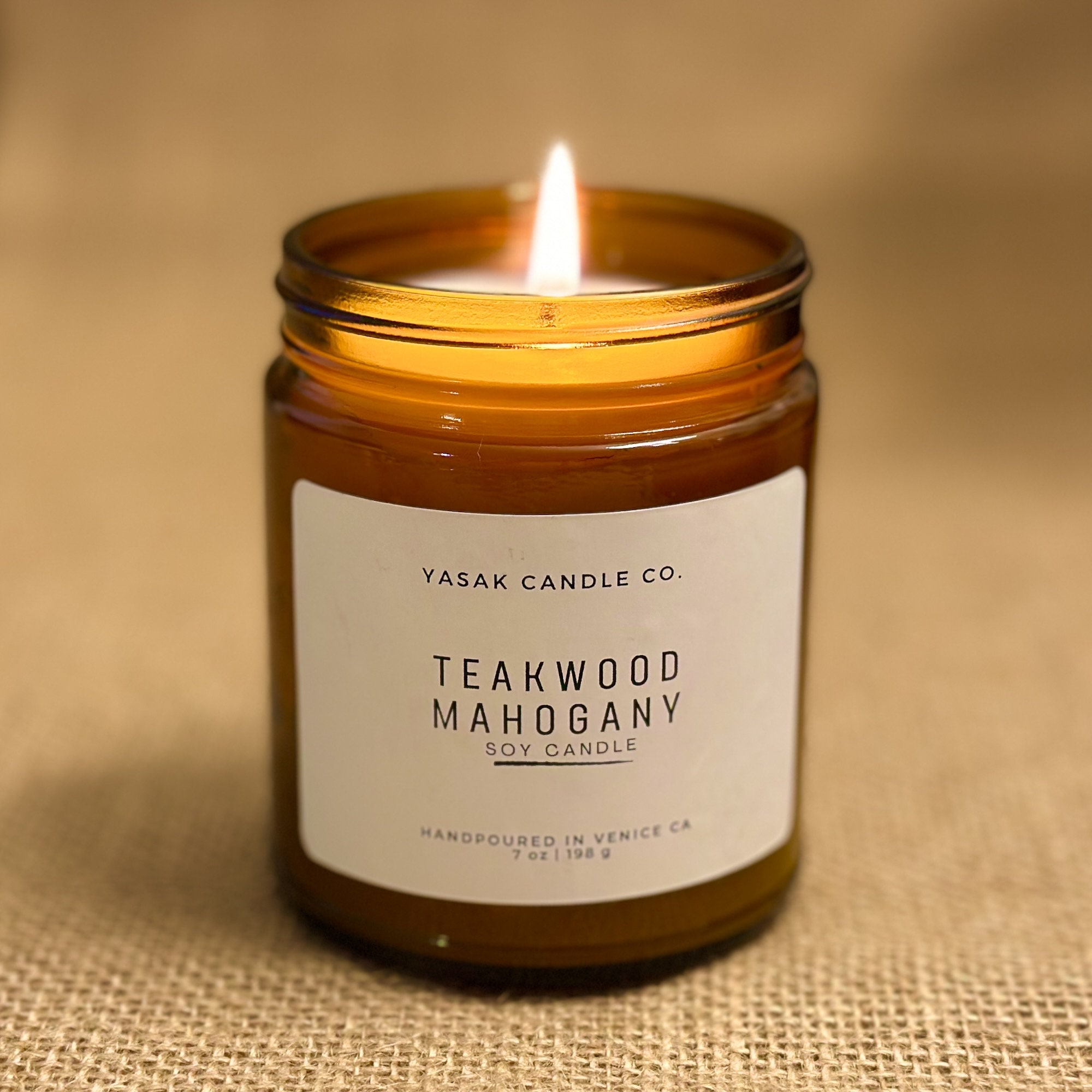 Apothecary Soy Candles Caribbean Teakwood Candles Unisex Candle