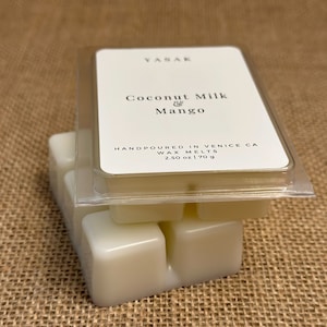 Coconut Milk & Mango Wax Melts: Handmade Scented Tarts