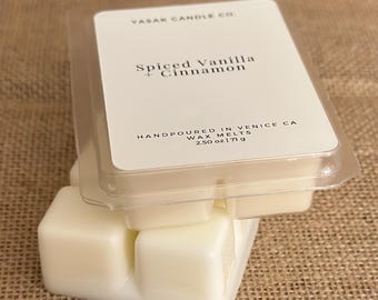Spiced Vanilla Cinnamon Wax Melts: Handmade Fall Scent
