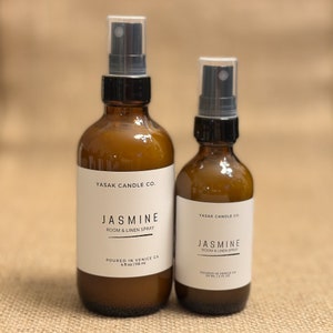 Jasmine Room & Linen Spray - Mist for Refreshing Spaces