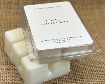 White Christmas Wax Melts: Evergreen, Pine & Floral Scent