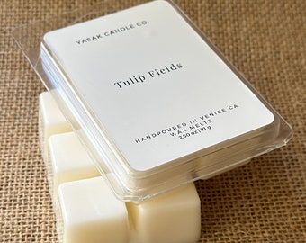 Tulip Fields Wax Melts: Floral Scented, Handmade