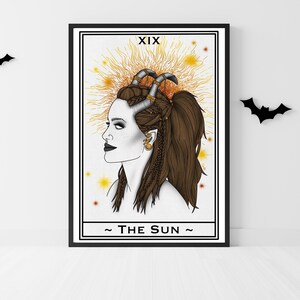 Gothic Dämon 'Sonne' Tarot Kunstdruck