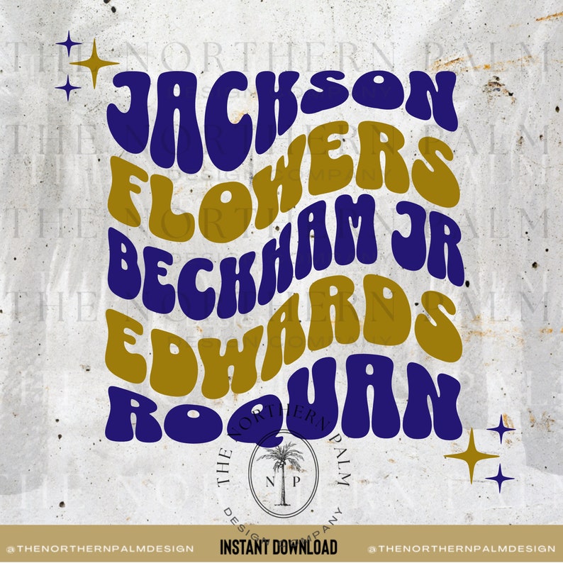 Lamar Jackson Odell Beckham Jr Zay Flowers Ravens Football - Etsy