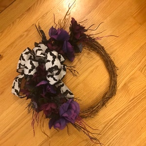 Halloween Bat Wreath