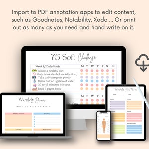 75 Soft Challenge Tracker Printable, 75 Hard, 75 Soft Challenge , 75 Soft, 75 Hard Challenge, Weight Loss Journal image 8