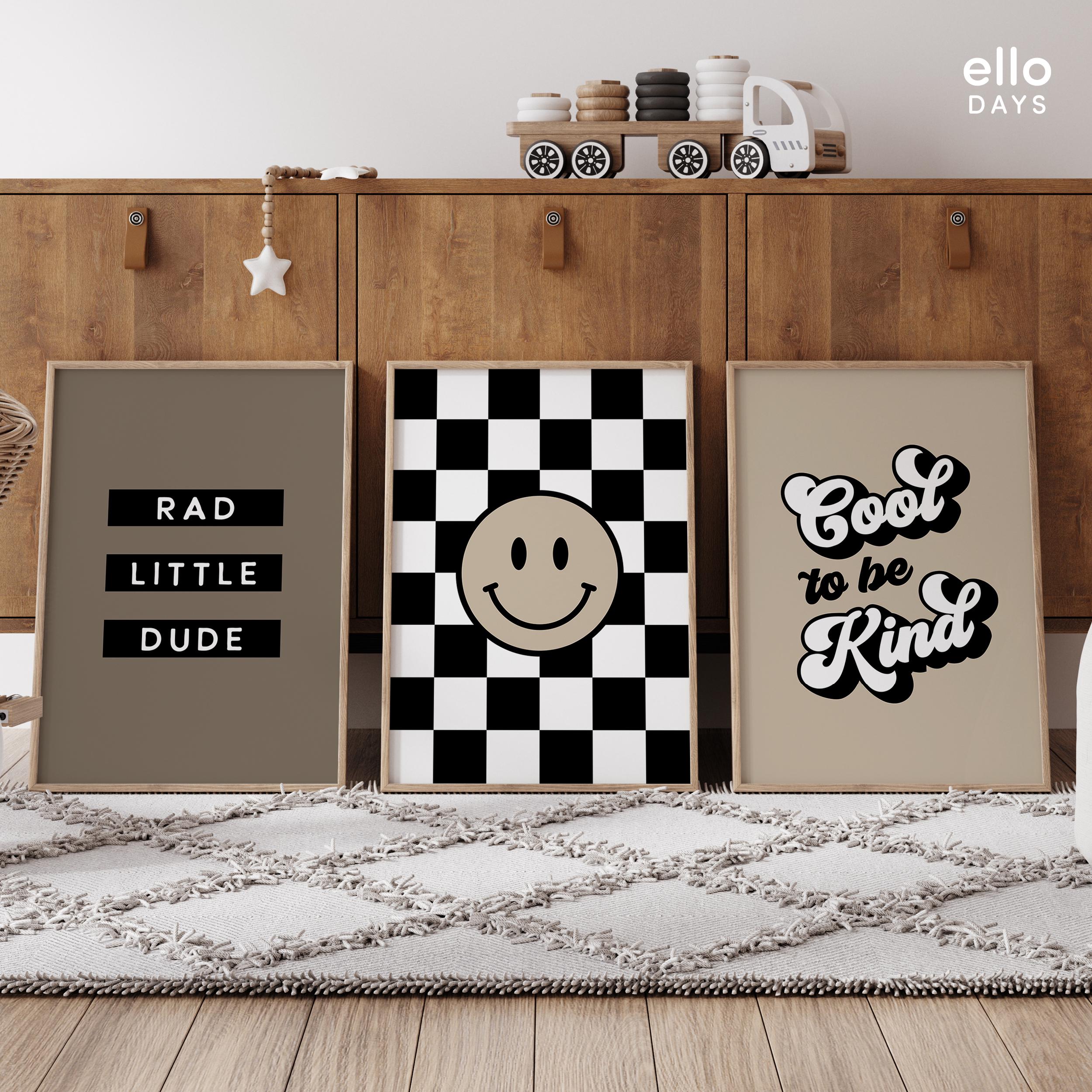 Boys Room Wall Decor Set of 6, Boy Gallery Wall Art, Toddler Boy ...