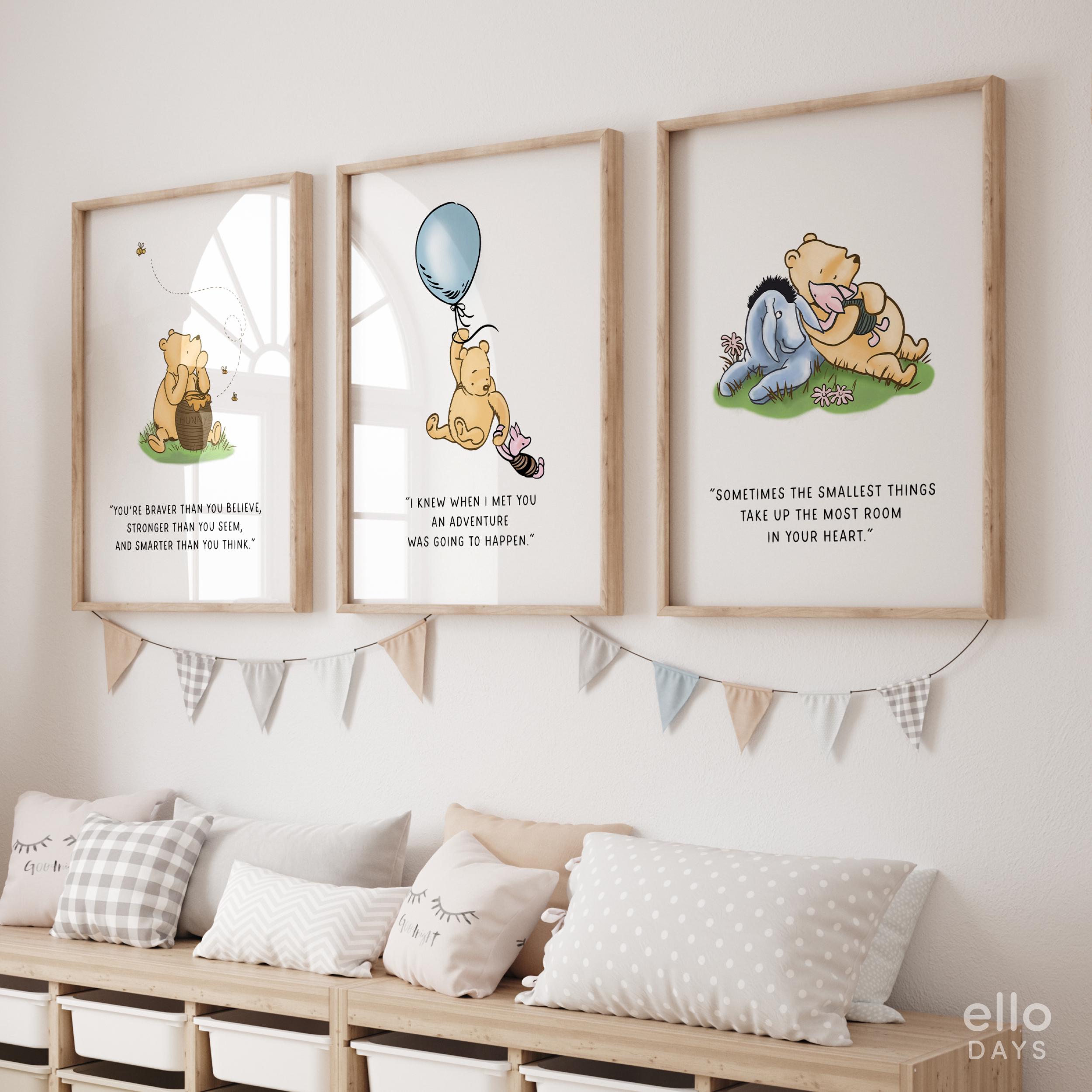 Classic Winnie-the-pooh Favorite Quotes Gallery Wall Set Poster, Winnie ...