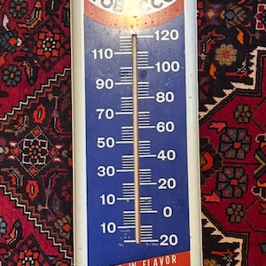 Vintage Mail Pouch Thermometer - Etsy