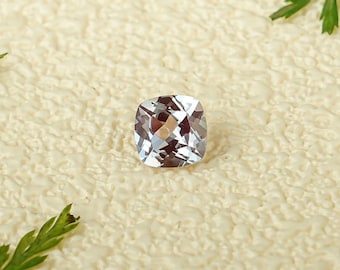 Lab Grown Cushion Cut Purple Color Change Alexandrite Loose Stone for Jewelry Making/ Gemstones Lab Created/ Dainty Birthday Gift