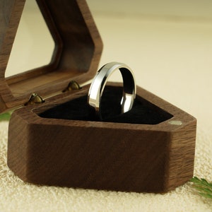 Ehering massiv Gold für Männer, 9K/14K/18K Gold 5 mm Ehering, Versprechen Ring, Jahrestag Geschenk / Geburtstagsgeschenk für Ihn