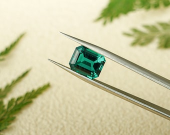 Lab Grown AAA Quality Emerald Loose Stone for Jewelry Making/ Gemstones Supplies Lab Created/ Best Birthday Gift for Her