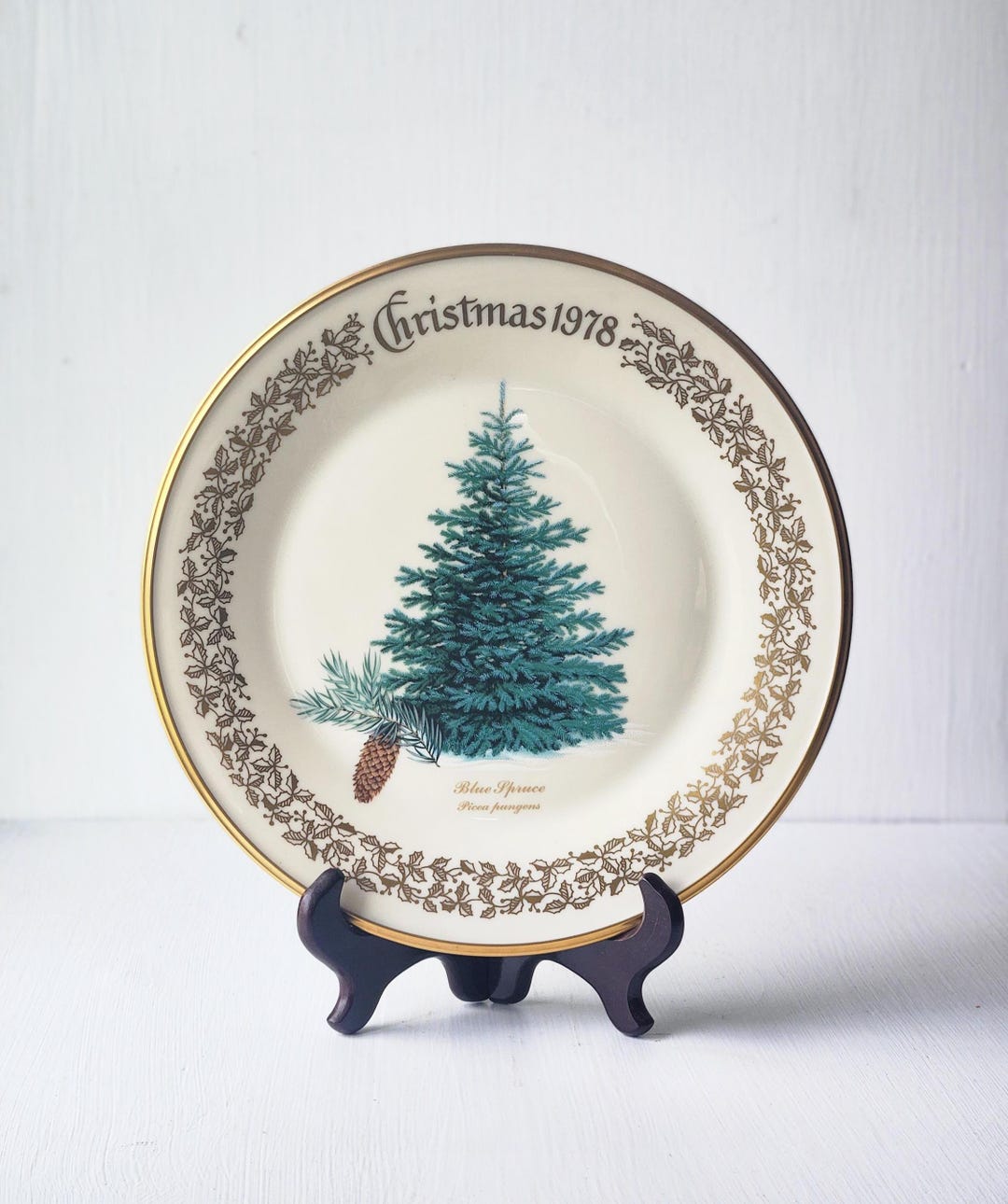 Lenox Christmas Tree Collector Plate 1978 Blue Spruce - Etsy