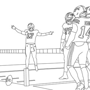 25+ Realistic Football Coloring Pages