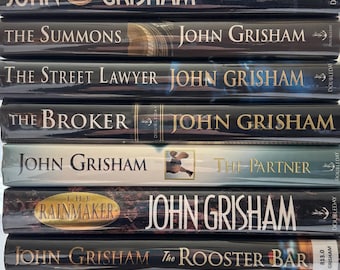 John Grisham Collection – Signed First Editions, Mylar Wrapped Books