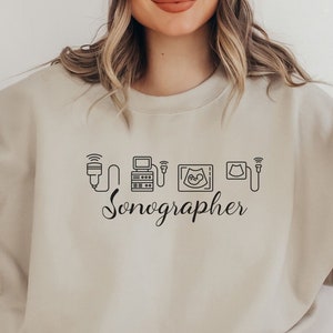 Sonographer Sweatshirt, Sonography Shirt, Sonographer Gift, Sonography Student Shirt, Ultrasound Tech Shirt, Diagnostic Medical Sonograph