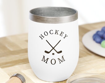 Hockey Mom Becher - Reisebecher für Hockey Mom - Hockey Mom Weinbecher, Hockey Mom Weihnachtsgeschenk - Edelstahlbecher für Hockey Mom