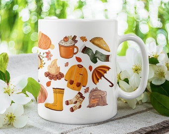Autumn Mug, Cute Fall Mug, Fall Vibes, Pumpkin Spice Latte Mug, Sweater Weather Mug, Autumn Decor, Cosy Gifts, Gifts For Fall, Cozy Mug
