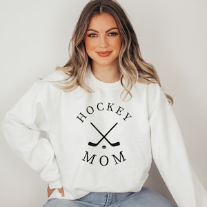 Hockey Mom Sweatshirt, Hockey Mom Shirt, Hockey Mama Shirt, Proud Hockey Mom Sweater, Mom Hockey Crewneck Sweatshirt, Hockey Game Day Shirt