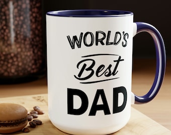 Mug meilleur papa du monde, meilleure tasse papa de tous les temps, meilleur papa du monde, cadeau d'anniversaire pour papa, cadeau pour papa, cadeau pour la fête des pères, tasse à café papa
