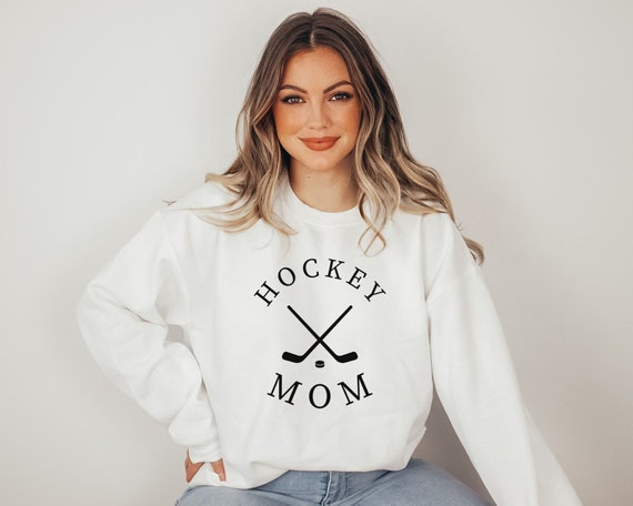 Hockey Mom Sweatshirt, Hockey Mom Shirt, Hockey Mama Shirt, Proud Hockey Mom Sweater, Mom Hockey Crewneck Sweatshirt, Hockey Game Day Shirt