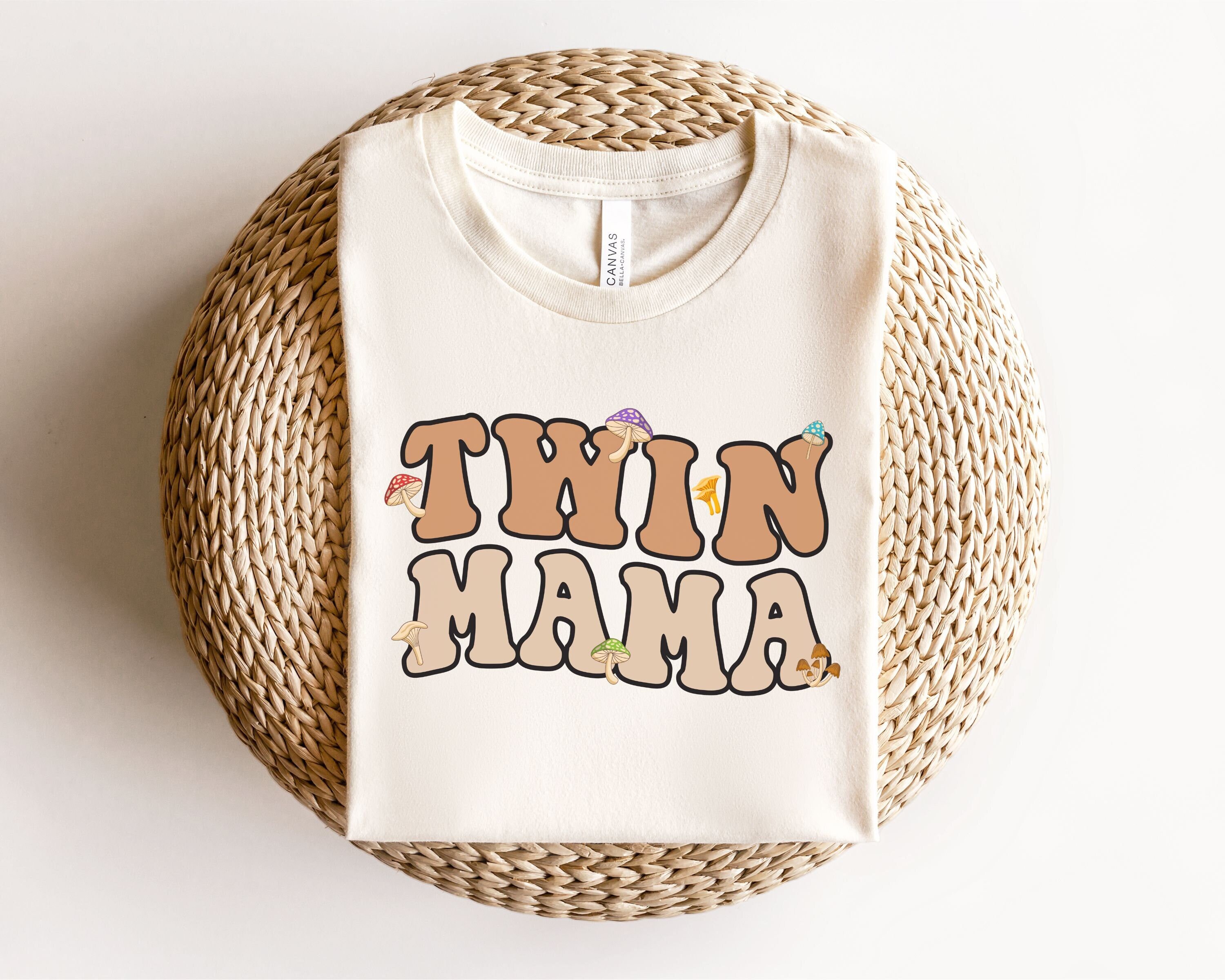 Retro Twin Mama Shirt, Twin Mom Mother's Day Gift, Mom of Twins