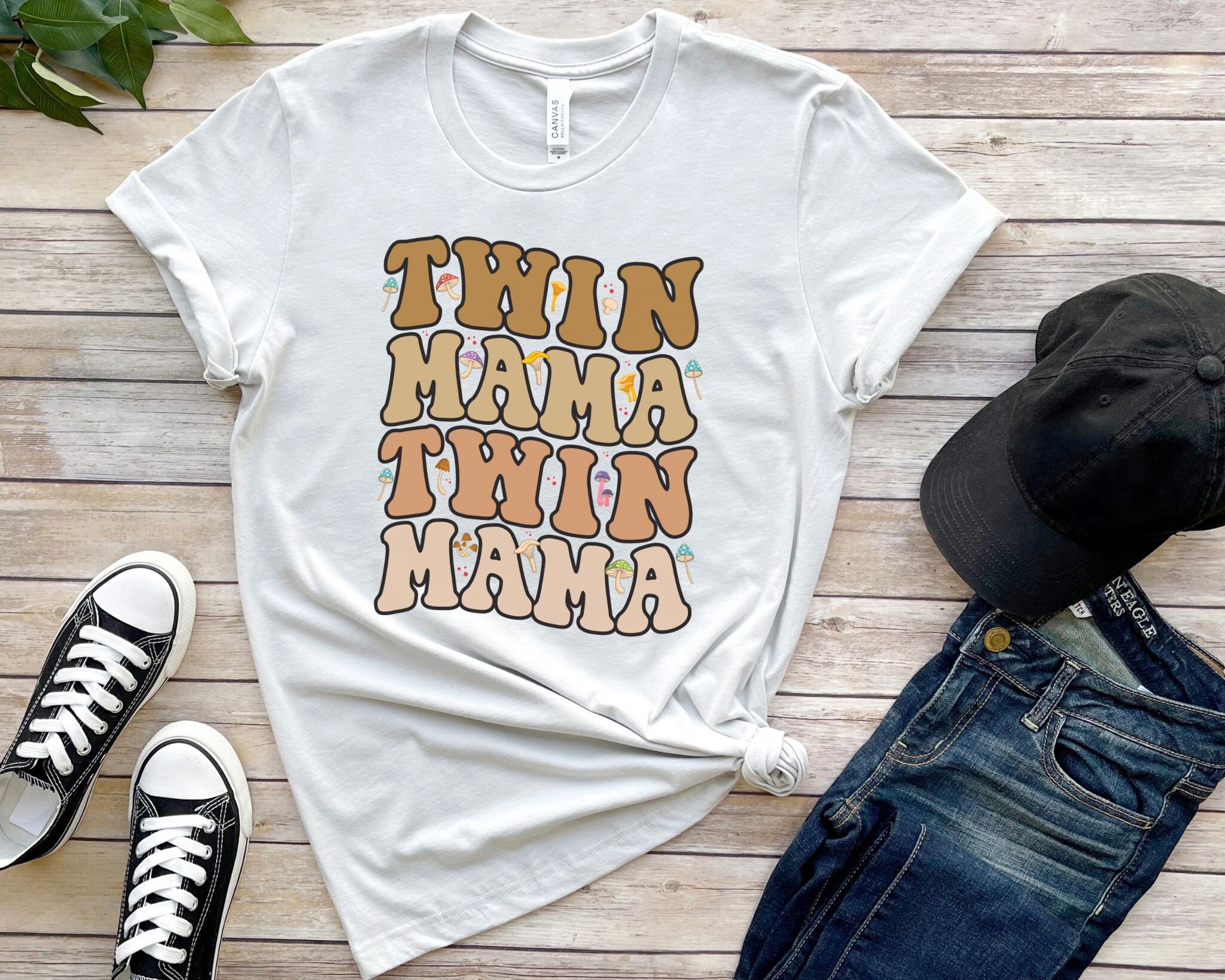健康・医学 twin mama Retro Twin Mama Shirt, Twin Mom Mother's Day Gift, Mom of Twins