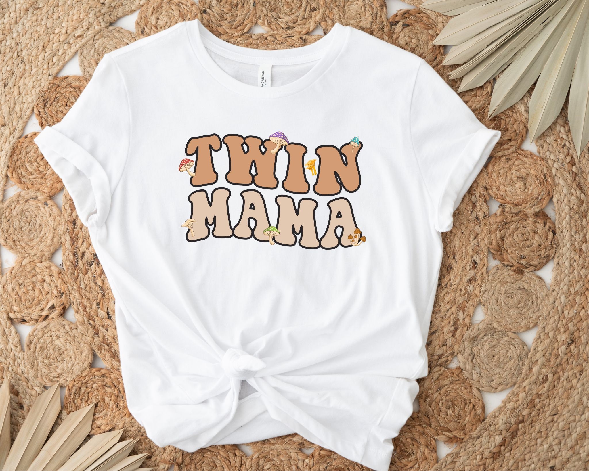 Retro Twin Mama Shirt, Twin Mom Mother's Day Gift, Mom of Twins