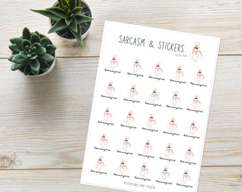 Rise and Grind Sarcastic Mom | Habit Sticker Sheet