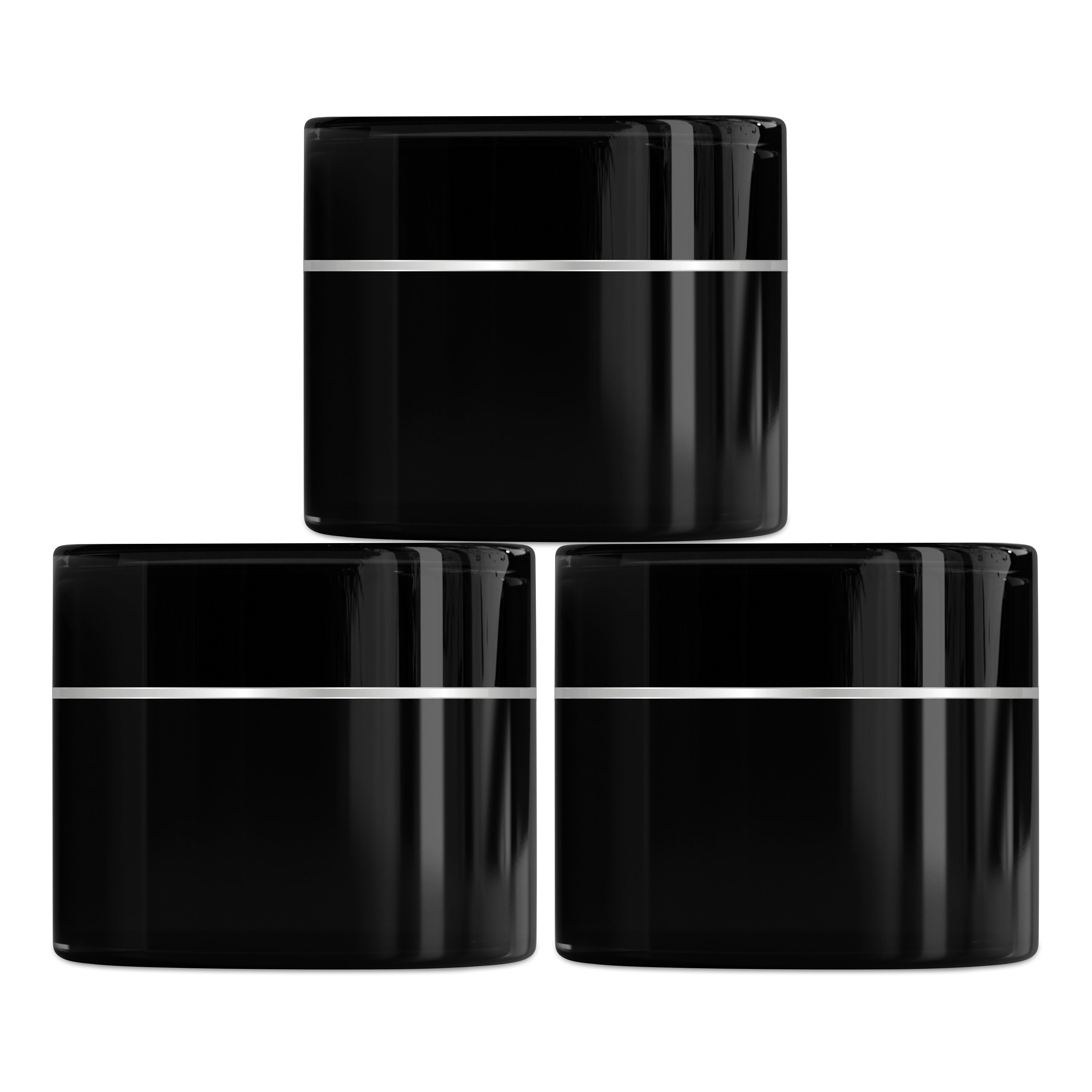 Zenvista 50gm/1.6oz, 100gm/3.3oz Double Wall Jar With Beautiful