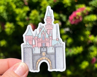 Fairytale Castle Sticker | Magical Princess Vinyl Sticker | Fantasy Theme Park Inspired Decal
