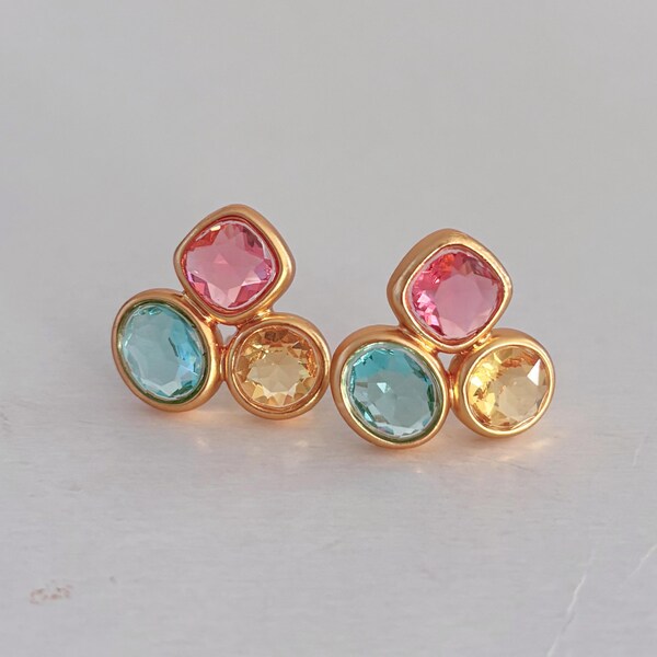 Julie Vos Kaleidoscope Statement Stud Earring