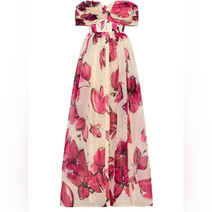 aje cordelia corseted maxi dress Aje Cordelia Corsetted Maxi Dress
